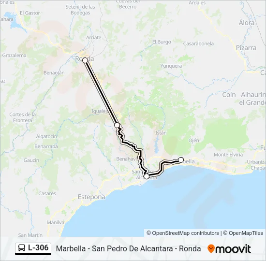 L-306 Bus Line Map