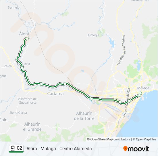 c2 Route Schedules Stops & Maps Estación de Tren Malaga Centro Alameda (Updated)