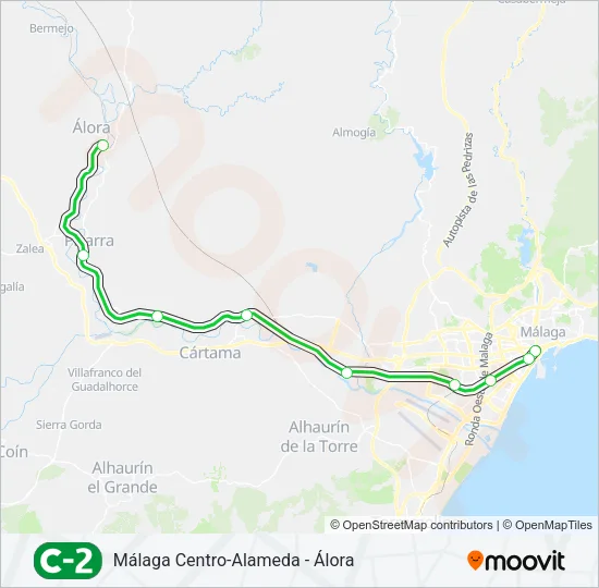 C2 Train Line Map