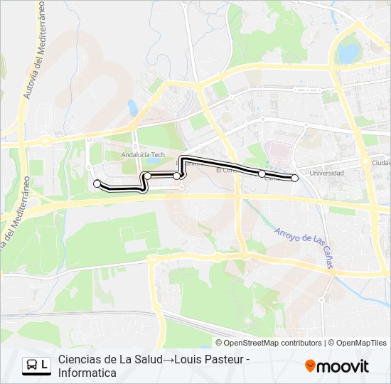 L Bus Line Map