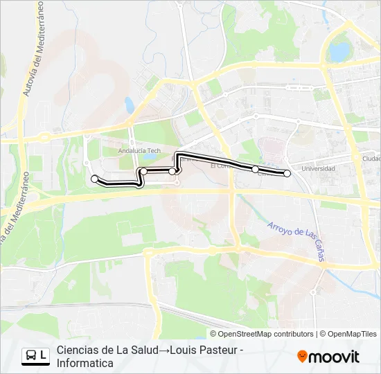 L Bus Line Map