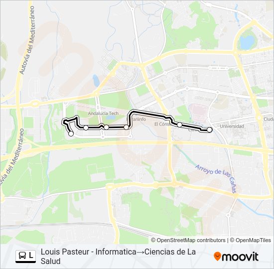 L Bus Line Map