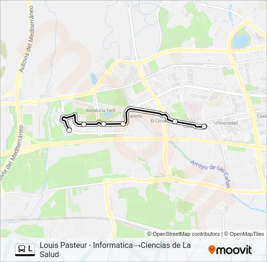 L Bus Line Map