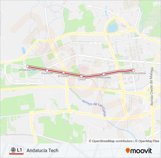 L1 metro Mapa de línia