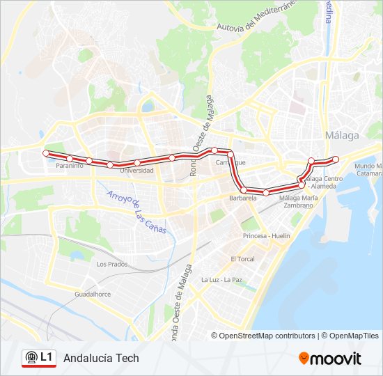 L1 metro Mapa de línia