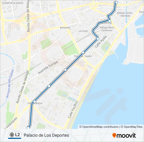 L2 Metro Line Map