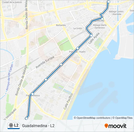 L2 Metro Line Map