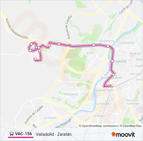 VAC-156 Bus Line Map