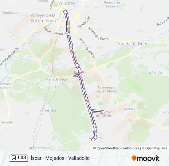 L03 Bus Line Map