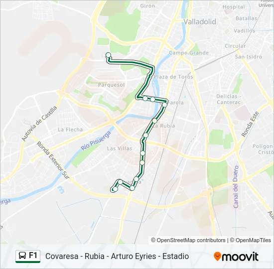 F1 Bus Line Map