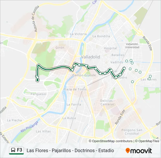 F3 Bus Line Map