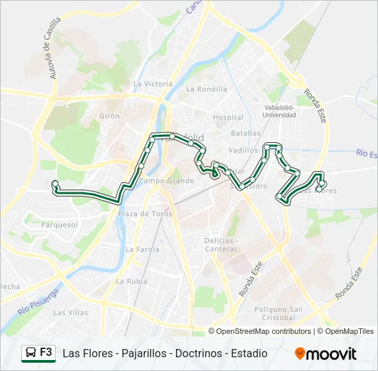 F3 Bus Line Map