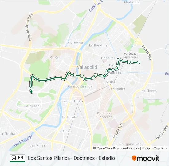 F4 Bus Line Map