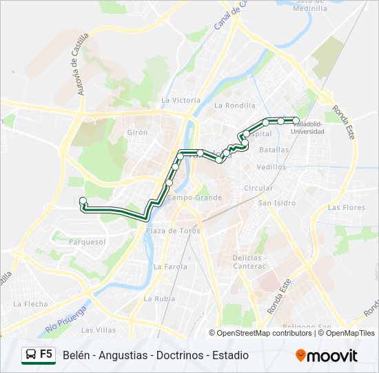 F5 Bus Line Map