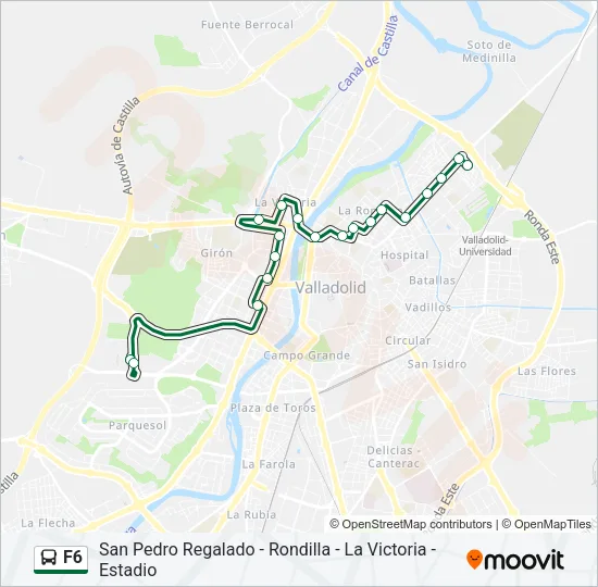 F6 Bus Line Map