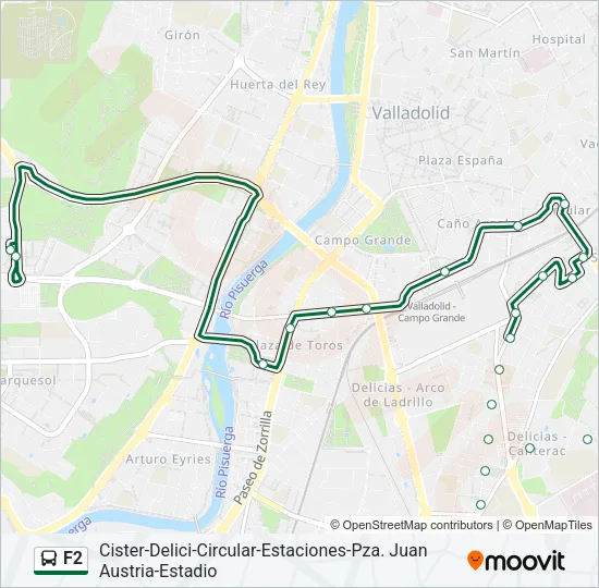 F2 Bus Line Map
