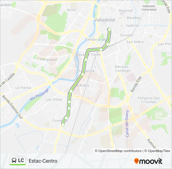 LC Bus Line Map