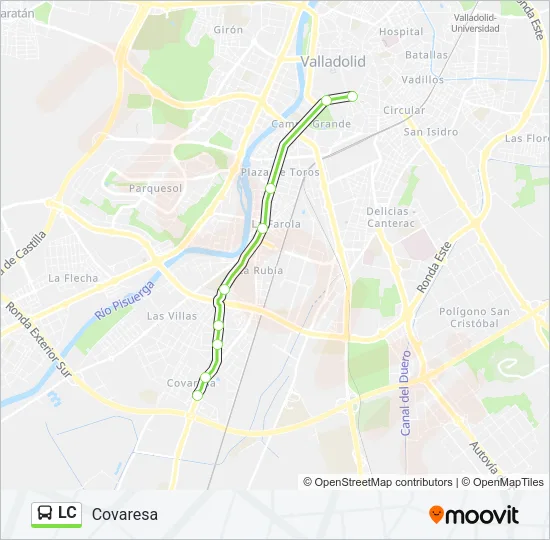 LC Bus Line Map