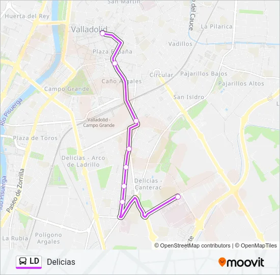 LD Bus Line Map