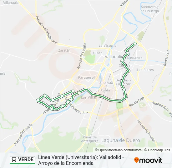 VERDE Bus Line Map