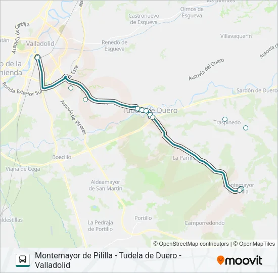 VACL-151 Bus Line Map