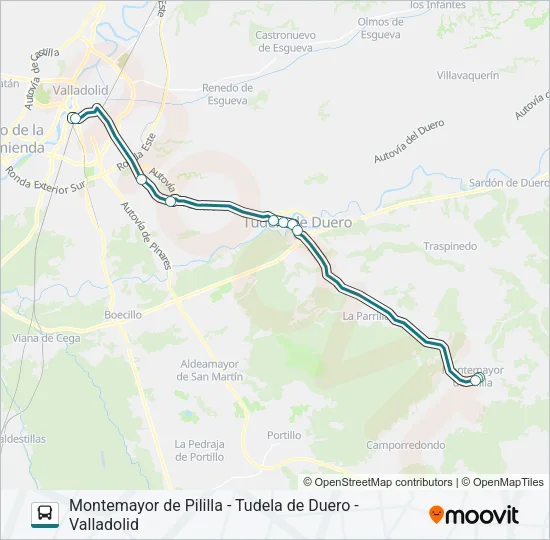 VACL-151 Bus Line Map