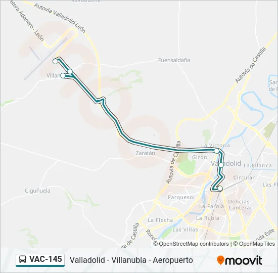 VAC-145 Bus Line Map