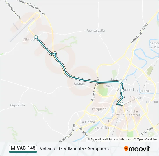 VAC-145 Bus Line Map