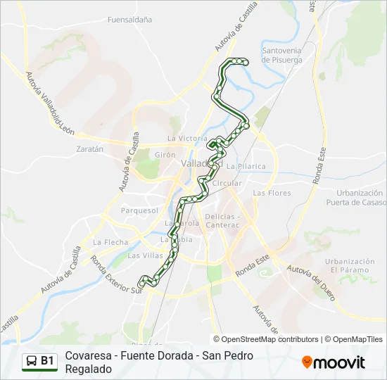B1 Bus Line Map
