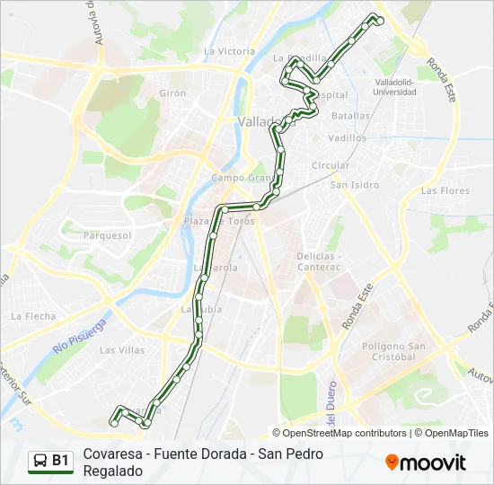 B1 Bus Line Map
