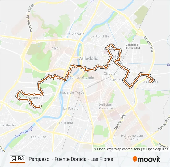 B3 Bus Line Map