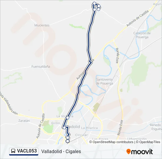 VACL053 Bus Line Map