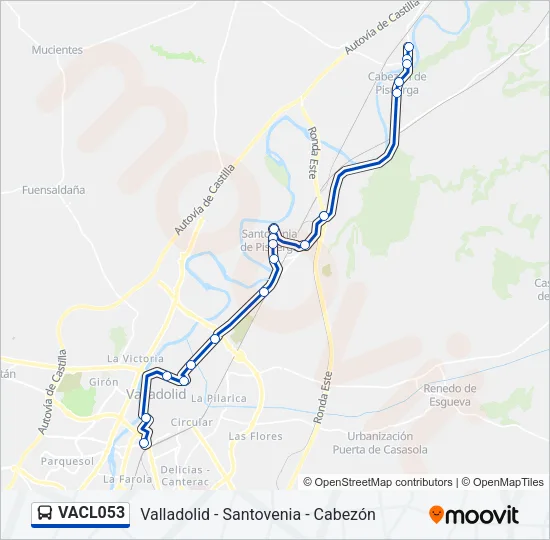 VACL053 Bus Line Map