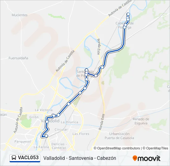 VACL053 Bus Line Map