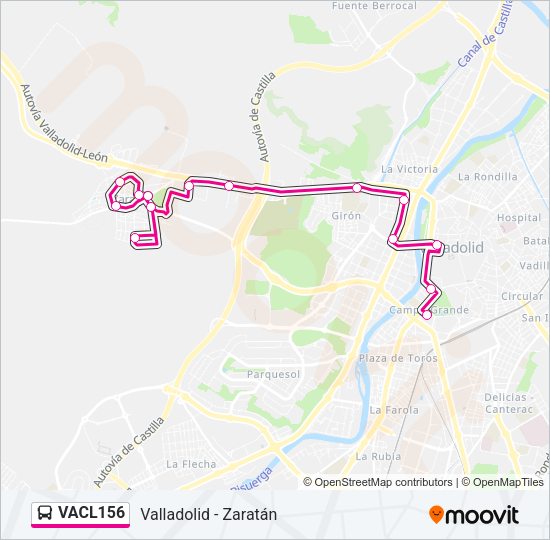 VACL156 Bus Line Map