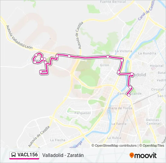 VACL156 Bus Line Map