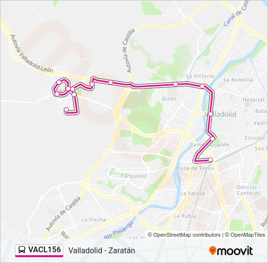 VACL156 Bus Line Map