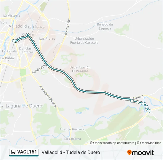 VACL151 Bus Line Map