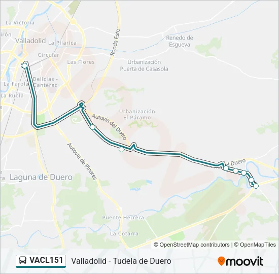 VACL151 Bus Line Map