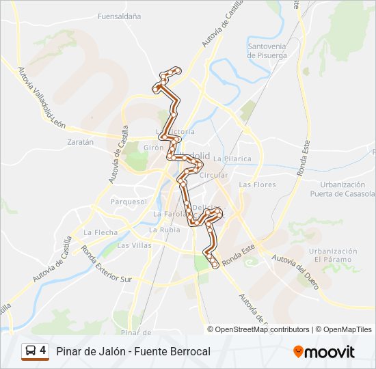 4 Bus Line Map