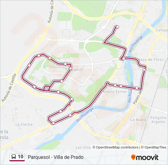 10 Bus Line Map