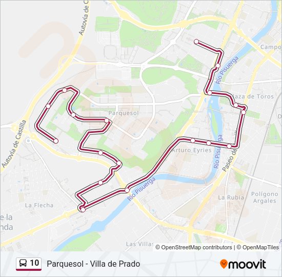 10 Bus Line Map