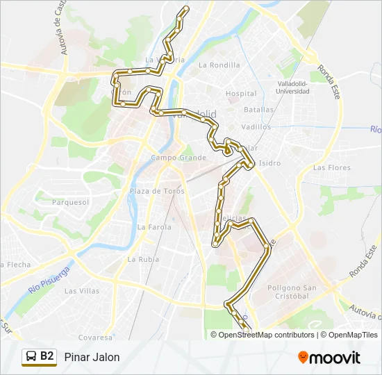 B2 Bus Line Map