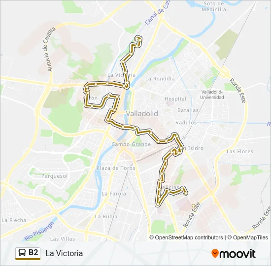 B2 Bus Line Map