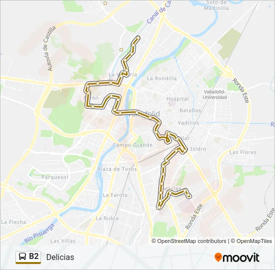 B2 Bus Line Map