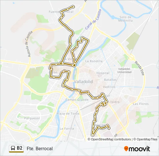 B2 Bus Line Map