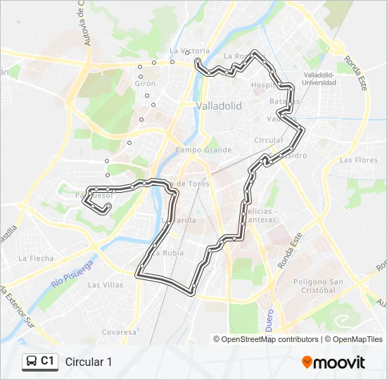 C1 Bus Line Map