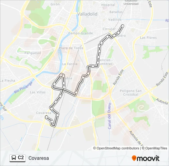 C2 Bus Line Map