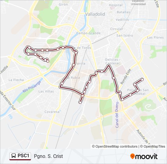 PSC1 bus Line Map