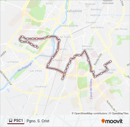 PSC1 Bus Line Map